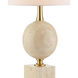 Adorno 32.25 inch 150 watt Natural and Beige and Antique Brass Table Lamp Portable Light