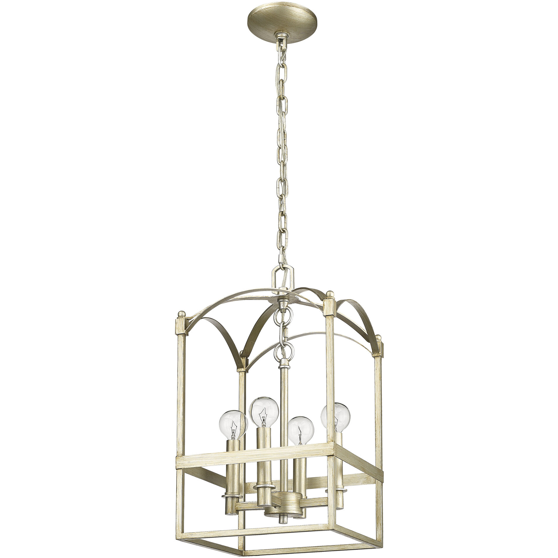 Cormac 4 Light 10 inch Washed Gold Pendant Ceiling Light