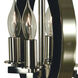 Constell 4 Light 11 inch Polished Nickel with Matte Black Mini Chandelier Ceiling Light