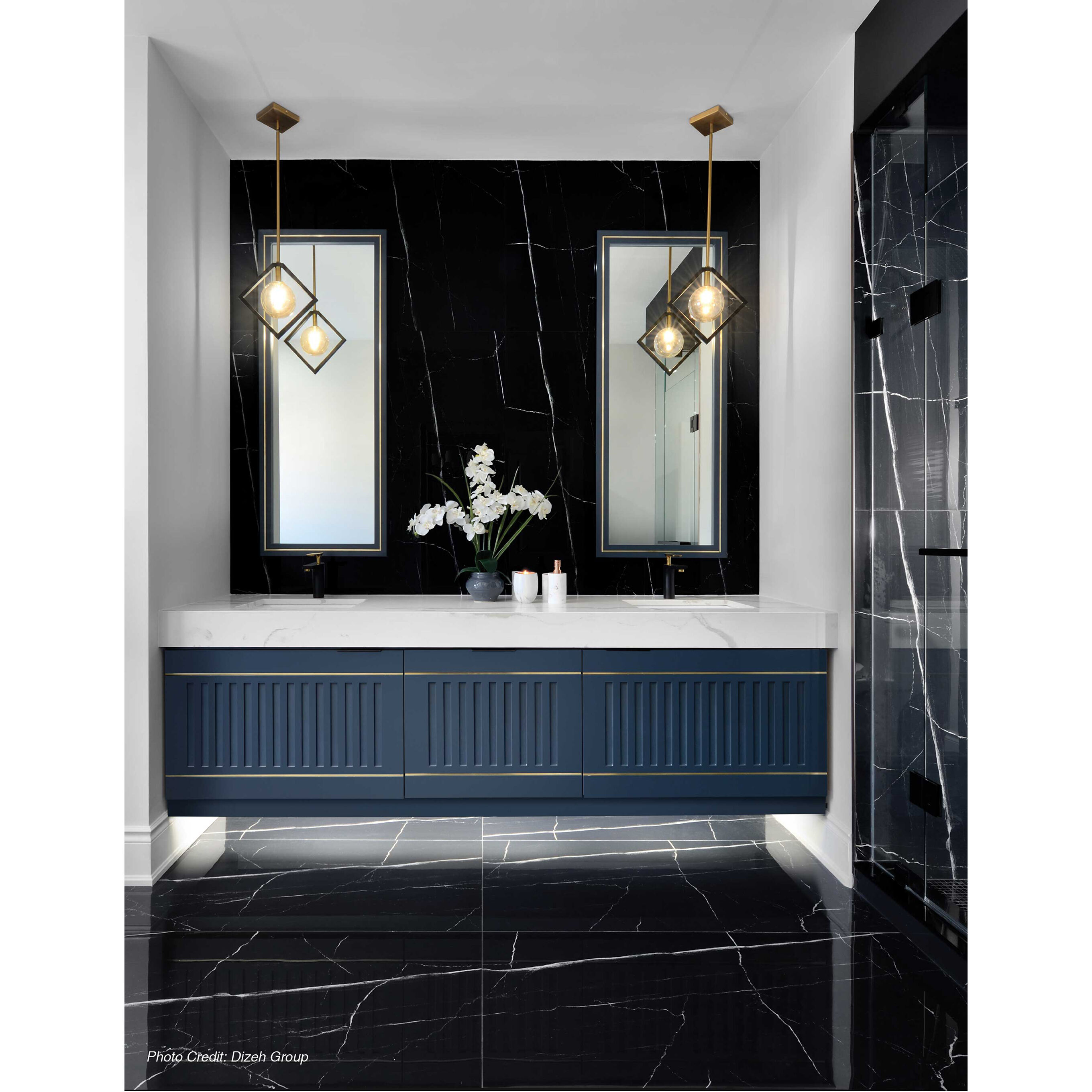 Glasgow 1 Light 12 inch Matte Black with Vintage Bronze Pendant Ceiling Light in Matte Black and Vintage Brass