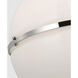 Thomas O'Brien Maxey LED 13.5 inch Polished Nickel Globe Pendant Ceiling Light