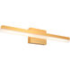 Lyra 1 Light 24 inch Gold Vanity Lighting Wall Light