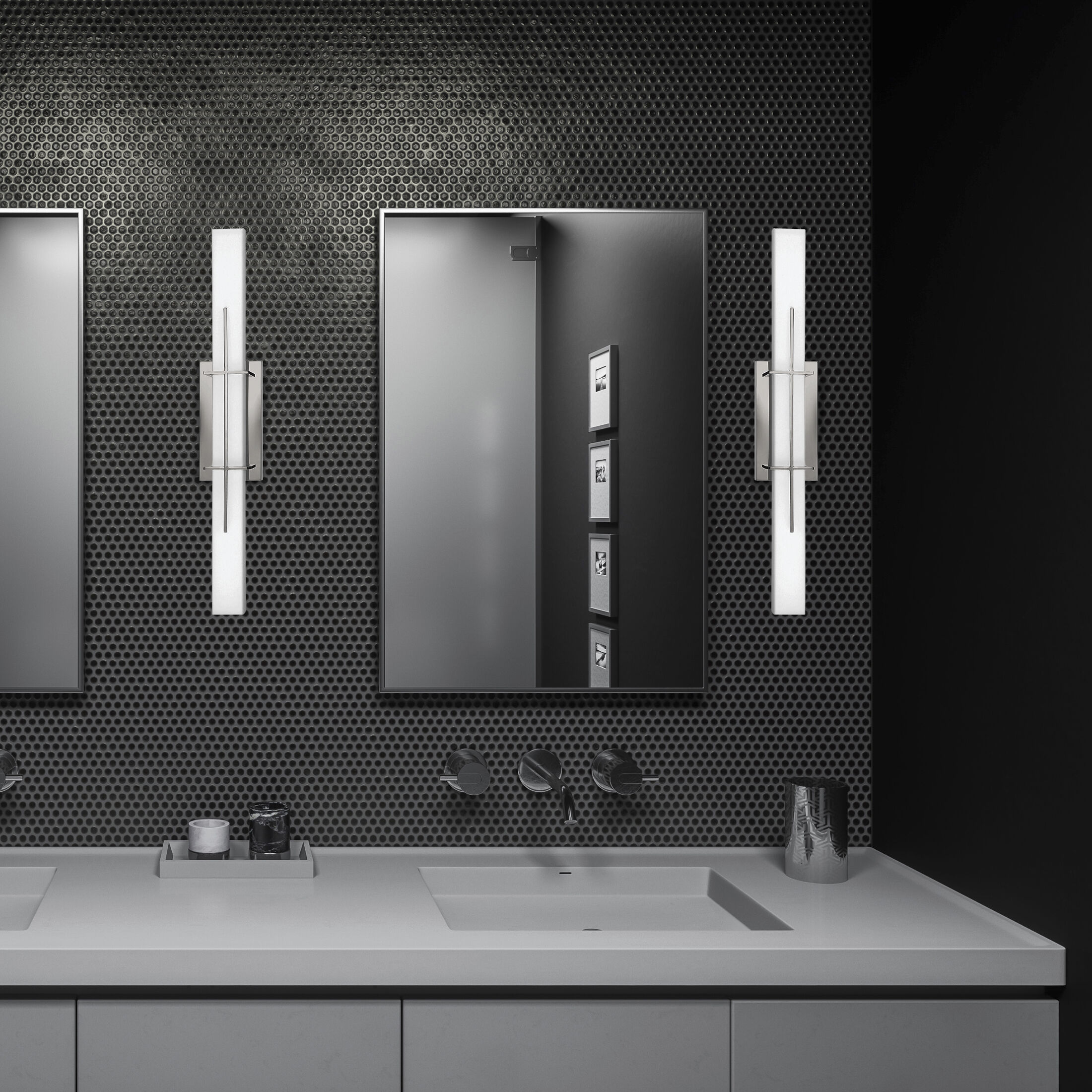 Gemini LED 28 inch Polished Chrome Bath Light Wall Light