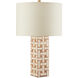 Aarna 26.5 inch 150 watt Natural/Ivory Table Lamp Portable Light