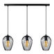 Newtown 3 Light 29.92 inch Matte Black Multi Light Pendant Ceiling Light