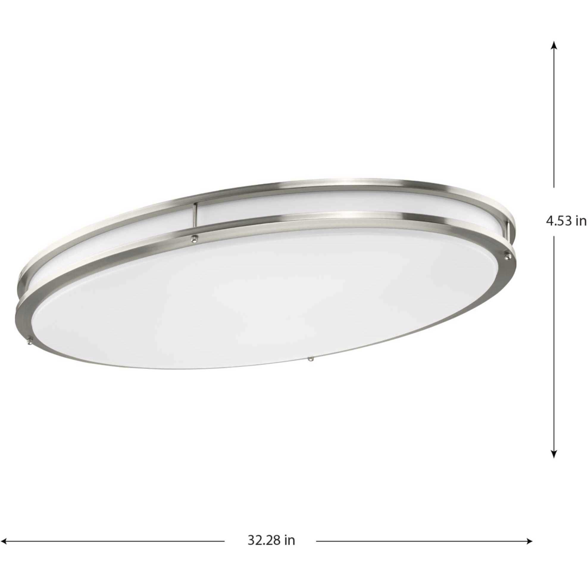 Abide LED LED 18.1 inch Brushed Nickel Flush Mount Ceiling Light, Extra Large, Progress LED