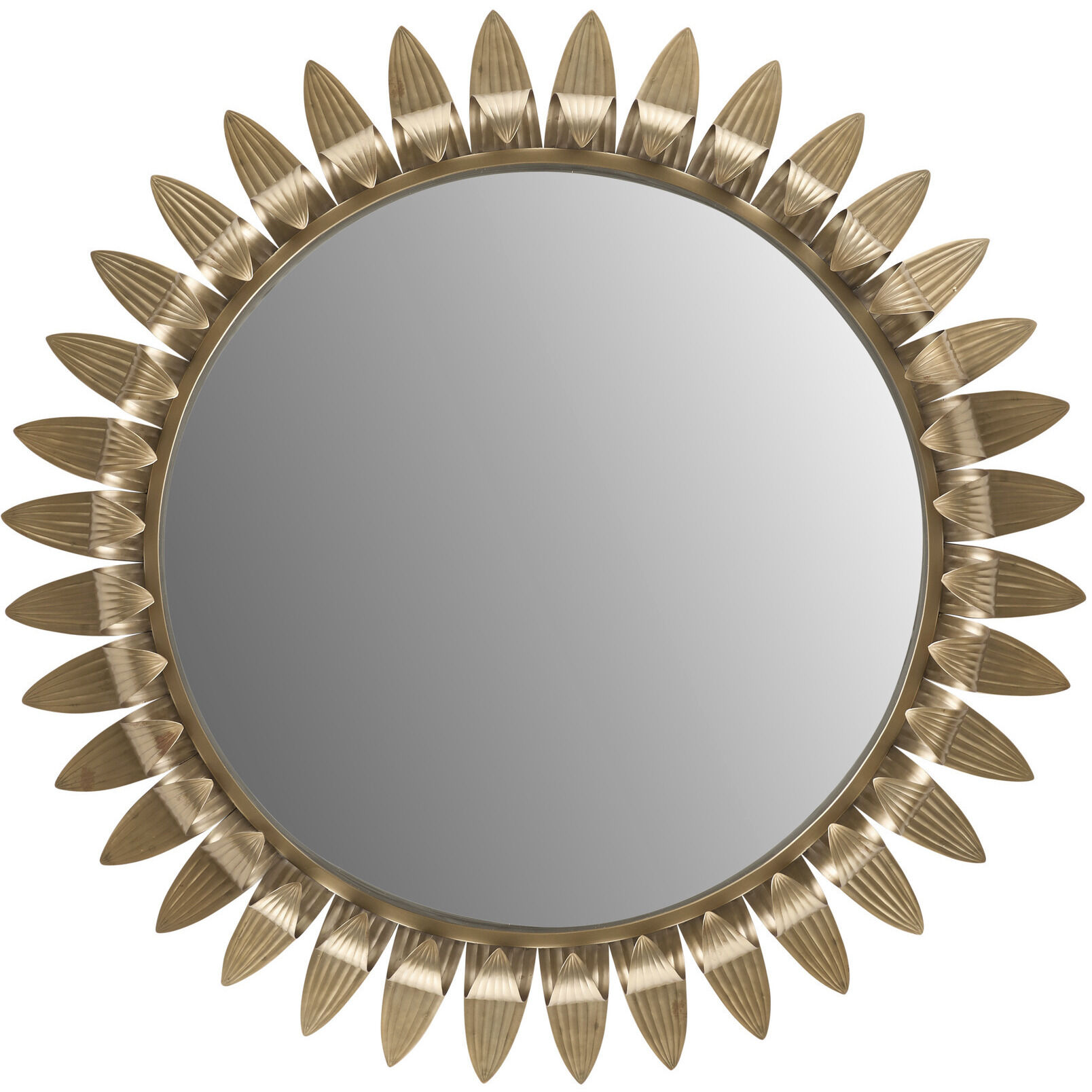 Analise Antique Brass Mirror