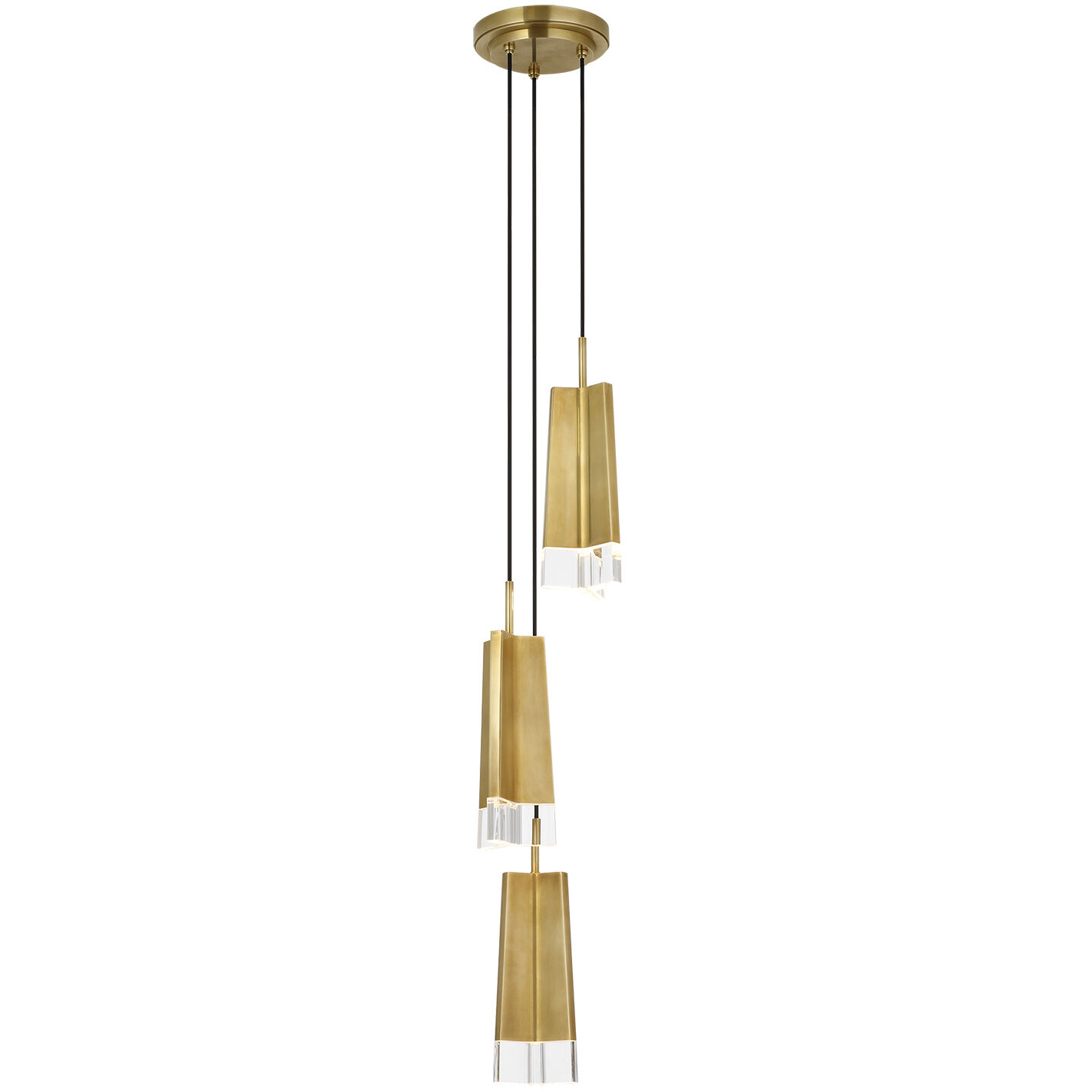 Thomas O'Brien Matcha LED 9.75 inch Hand-Rubbed Antique Brass Pendant Ceiling Light