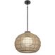 Markis 1 Light 22.5 inch Black Outdoor Pendant, Both Indoor/Outdoor