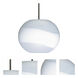 Luna 1 Light Black Cord Pendant Ceiling Light