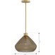 Elaris 1 Light 12.5 inch Legacy Brass Pendant Ceiling Light