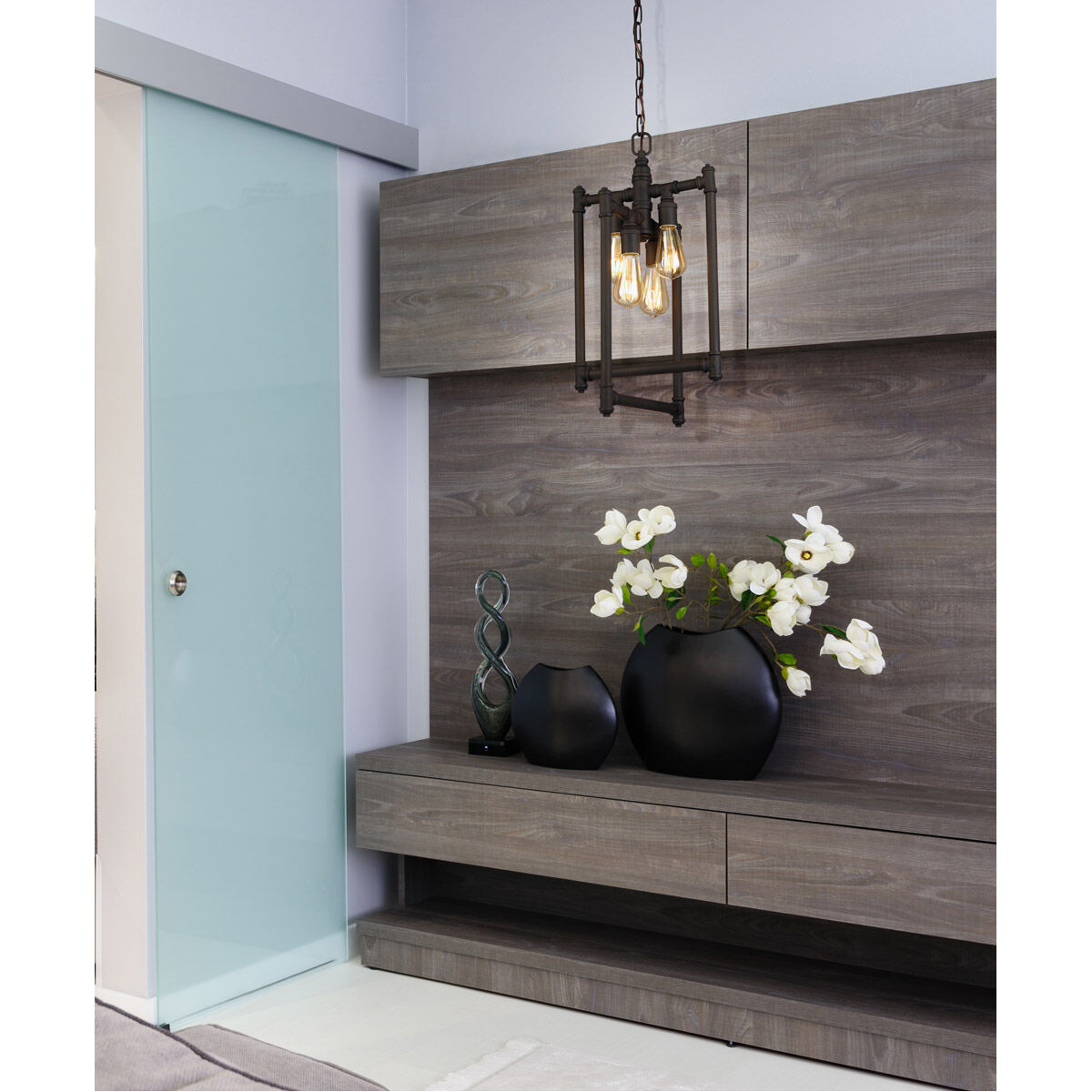 Wymer 4 Light 12.99 inch Matte Bronze Foyer Pendant Ceiling Light