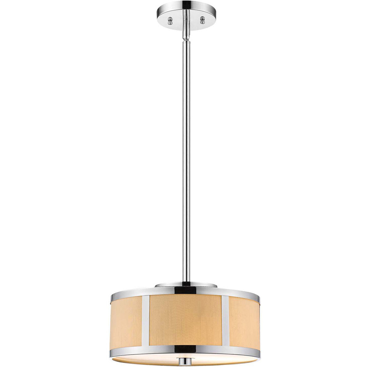Butler 3 Light 20 inch Polished Chrome Flush Mount/Pendant Ceiling Light