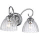Audra Vanity Wall Light in Chrome