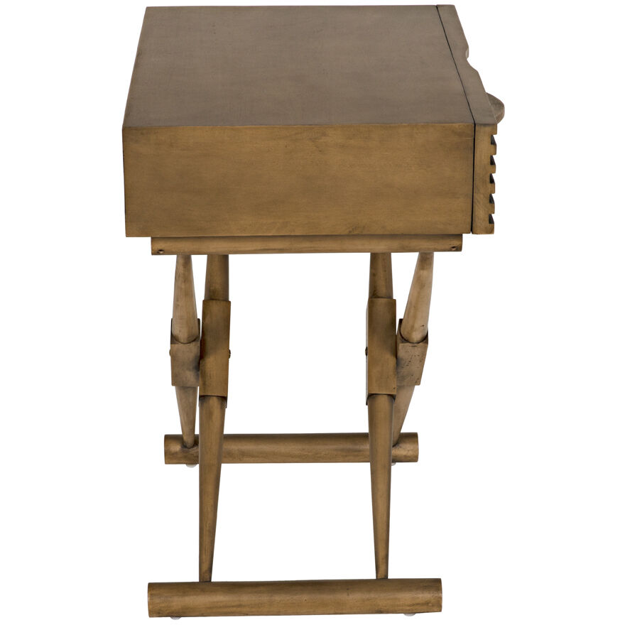 Zanta 28 X 28 inch Saddle Brown Side Table