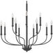 Alister 12 Light 32 inch Buckeye Bronze Indoor Chandelier Ceiling Light