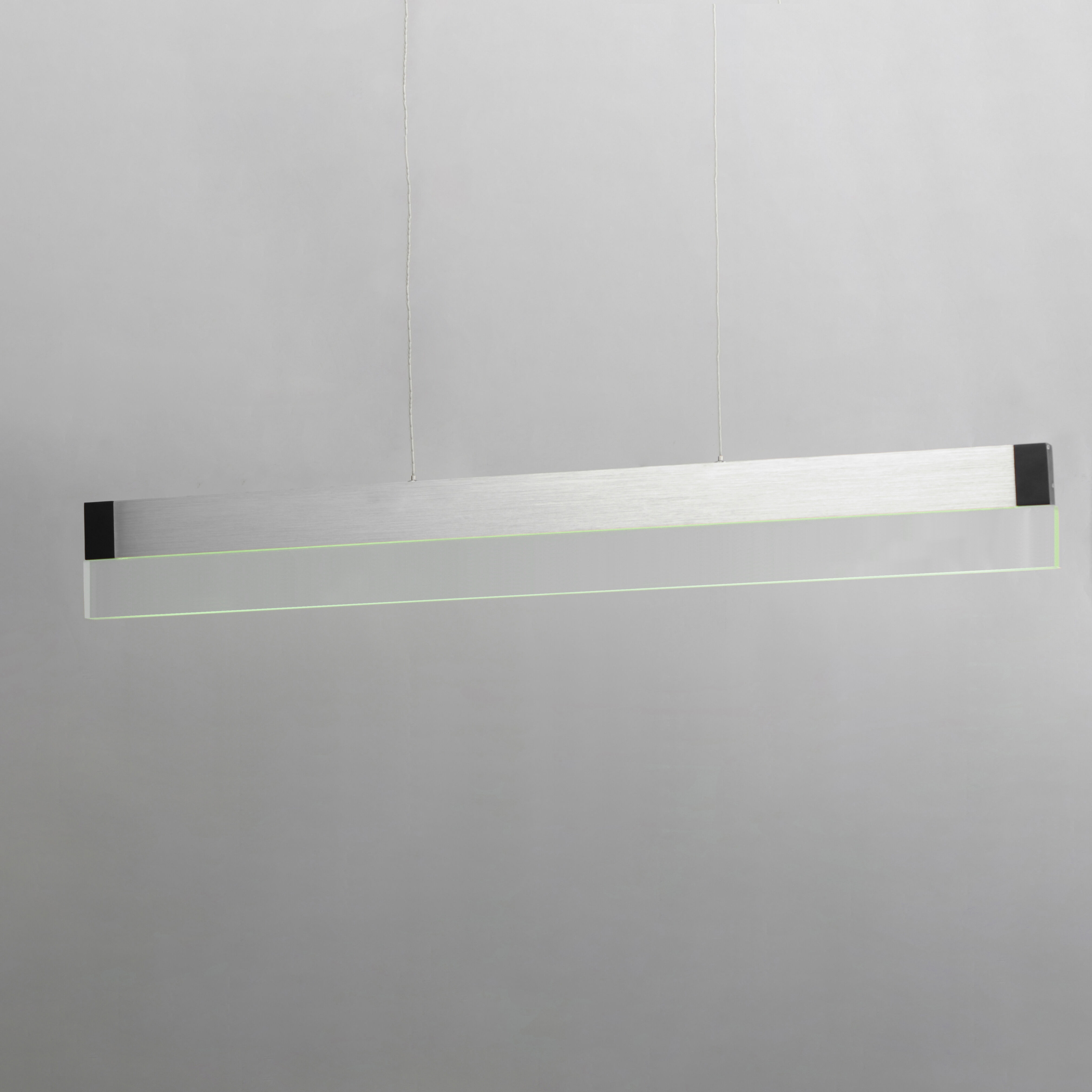 iBar Linear Pendant Ceiling Light in Brushed Aluminum