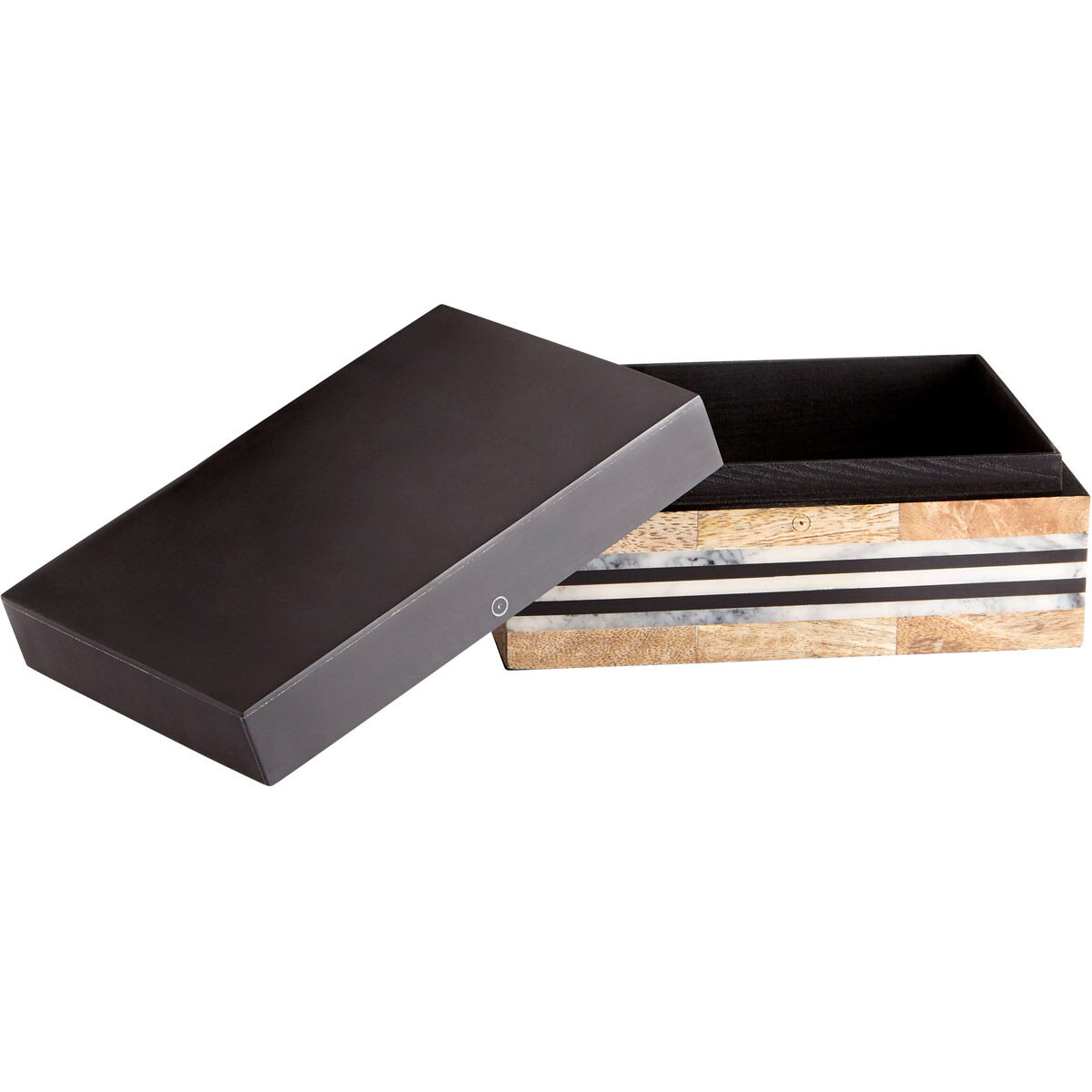 Avondale Natural And Black Container, Large