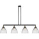 Franklin Restoration Seneca Falls LED 51 inch Black Antique Brass Island Light Ceiling Light, Franklin Restoration