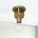 Alora Mood Claire 1 Light 4.25 inch Aged Gold Semi Flush Mount Ceiling Light