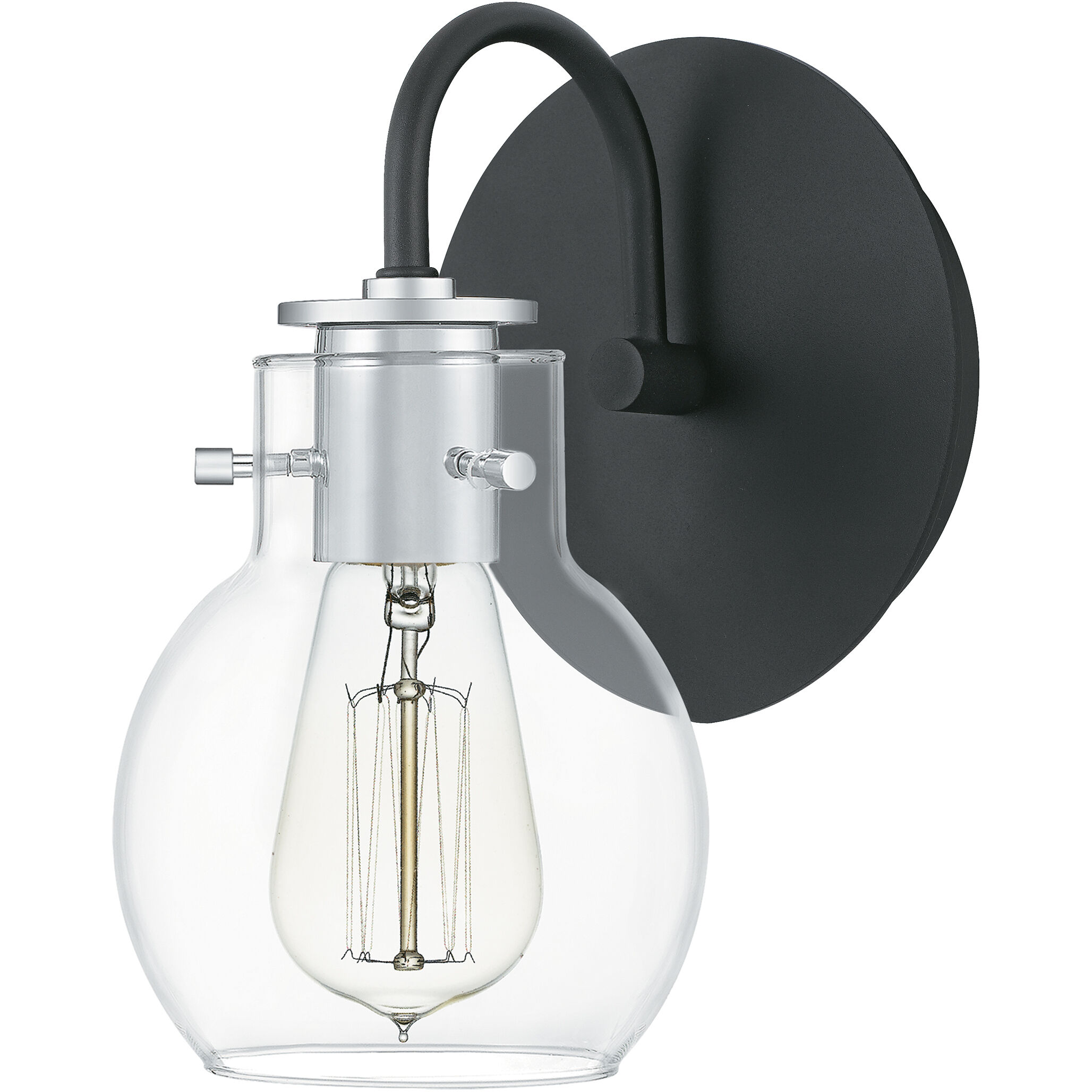 Andrews 1 Light 6 inch Earth Black Wall Sconce Wall Light