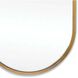 Canal 40 X 24 inch Natural Brass Mirror