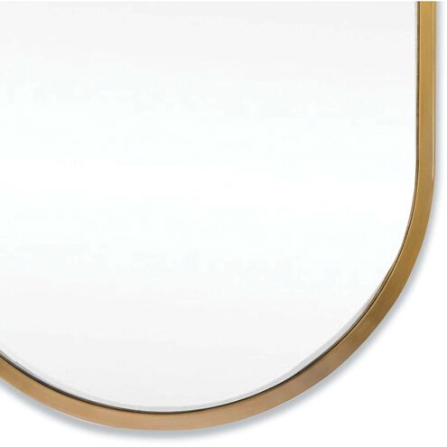 Canal 40 X 24 inch Natural Brass Mirror