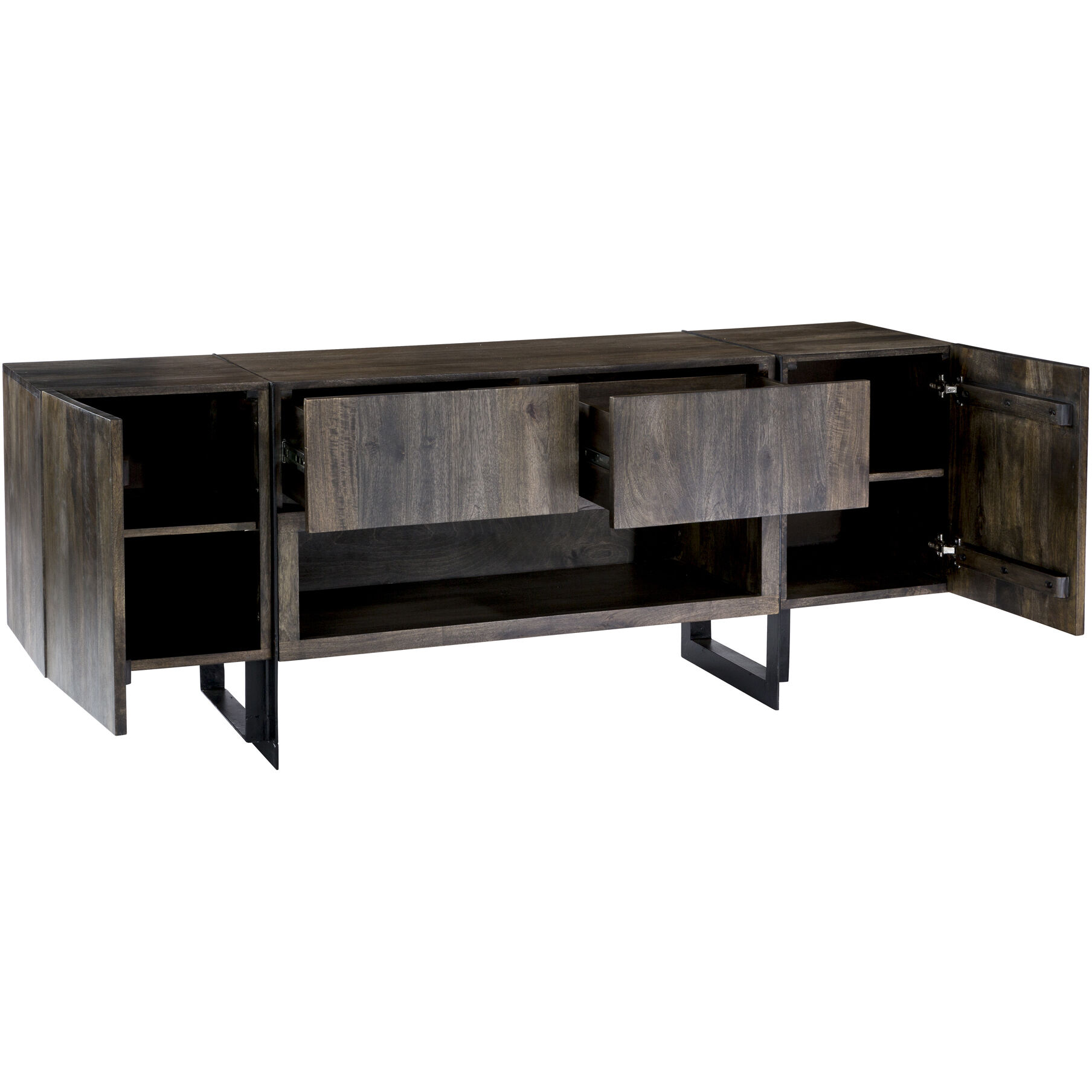 Tiburon 72 inch Natural Media Cabinet