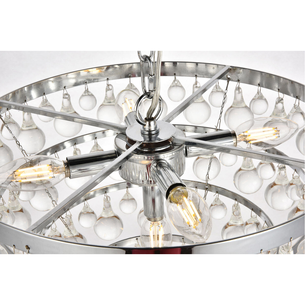 Kora 5 Light 17 inch Chrome Pendant Ceiling Light