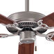 Contractor 52 inch Brushed Steel/Dark Walnut with Dark Walnut Blades Ceiling Fan