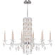 Siena 10 Light 40.5 inch Antique Silver Chandelier Ceiling Light in Heritage, No Spikes