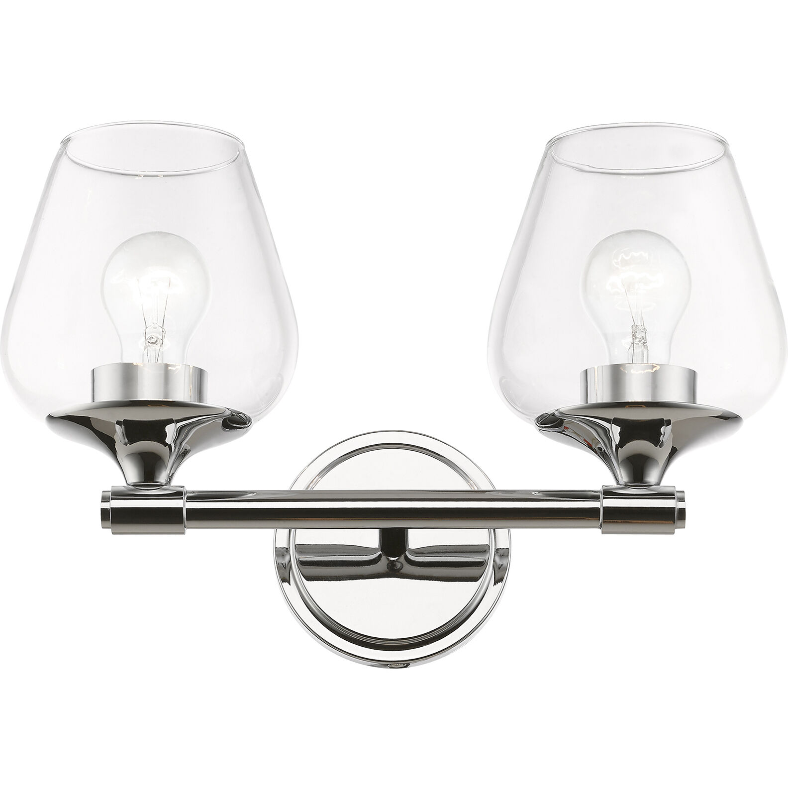 Willow 2 Light 15 inch Polished Chrome Vanity Sconce Wall Light