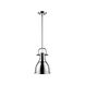 Duncan 1 Light 9 inch Chrome Mini Pendant Ceiling Light, Small