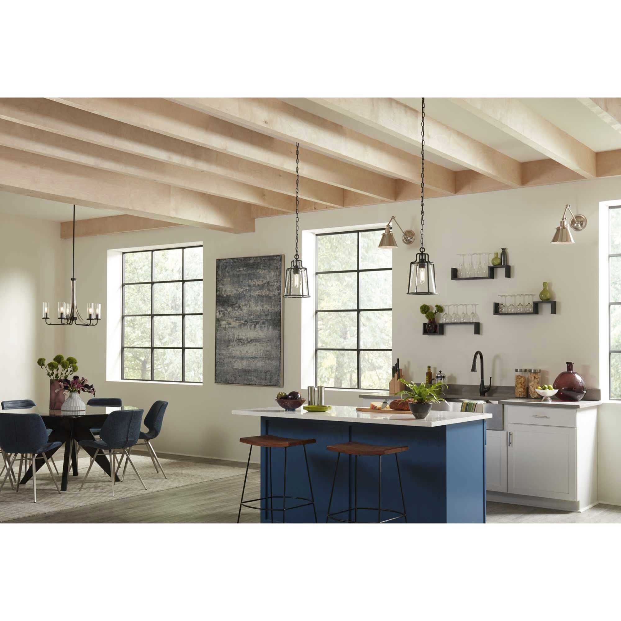 Benton Harbor 1 Light 9 inch Textured Black Outdoor Hanging Lantern, with DURASHIELD