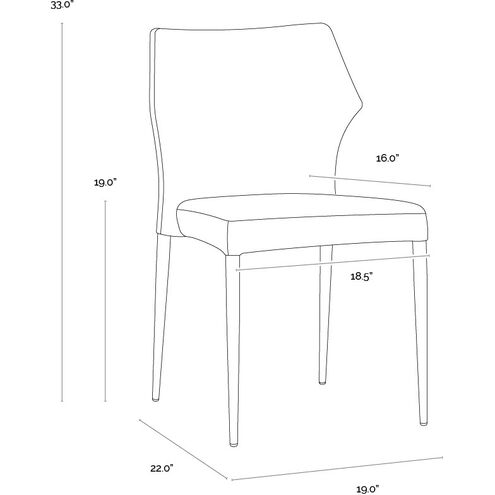 James Bounce Nut Stackable Dining Chair, Set Of 2