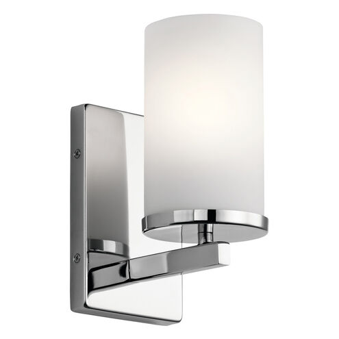 Crosby 1 Light 5 inch Chrome Wall Bracket Wall Light