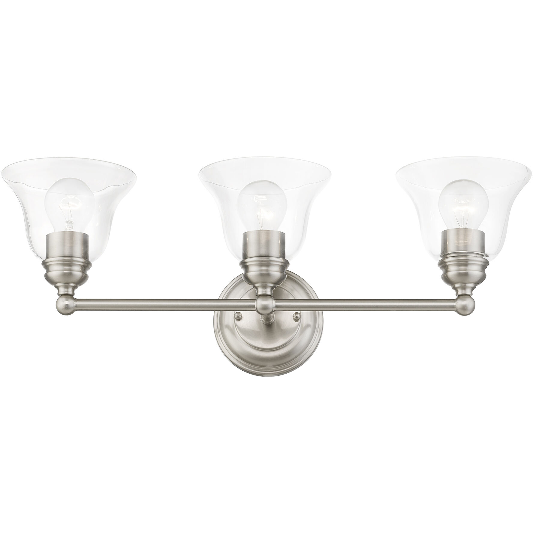 Moreland 3 Light 24 inch Brushed Nickel Vanity Sconce Wall Light