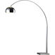 Penbrook 70 inch 100.00 watt Polished Nickel with White Floor Lamp Portable Light in Incandescent