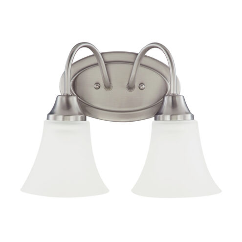 Holman 2 Light 11.75 inch Brushed Nickel Bath Vanity Wall Sconce Wall Light