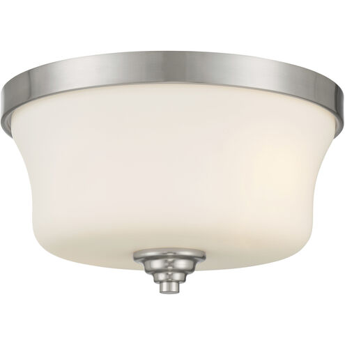 Shyloh 2 Light 14 inch Brushed Nickel Flush Mount Ceiling Light