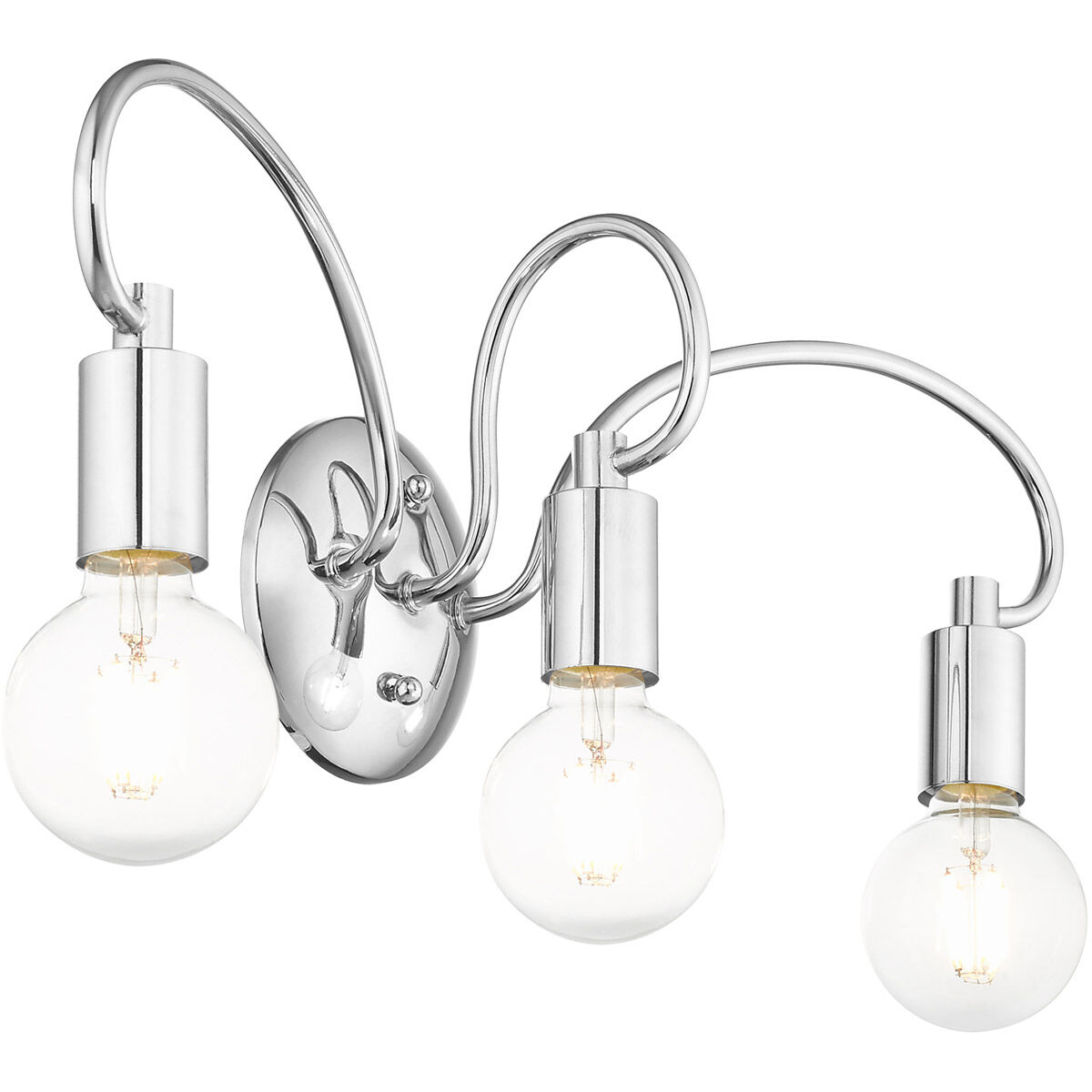 Bari 3 Light 22 inch Polished Chrome Vanity Sconce Wall Light