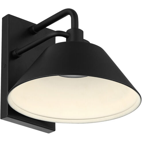Avalon LED 8 inch Black Outdoor Wall Sconce