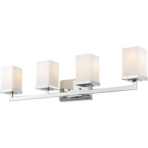Tidal 4 Light 33.25 inch Chrome Vanity Wall Light