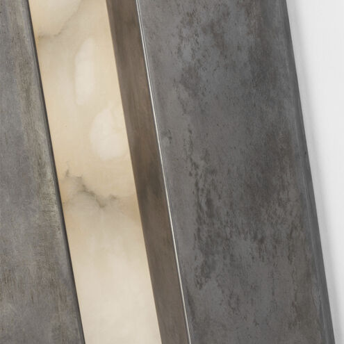 Anne-Marie Barton Austera Sconce Wall Light in Mottled Pewter