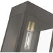 Barrett 1 Light 13 inch Bronze with Antique Brass Candle Outdoor Wall Lantern