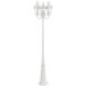 Oxford 3 Light 87 inch Textured White Outdoor Post Light