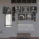 Langston LED 16.88 inch Black Outdoor Wall Sconce