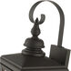 Adams 2 Light 21.5 inch Bronze with Antique Brass Finish Cluster Outdoor Wall Lantern in Bronze with Antique Brass Accent, Medium