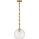 Elyric 1 Light 9.75 inch Legacy Brass Mini Pendant Ceiling Light