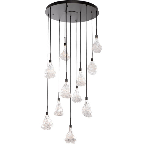 Blossom LED 27 inch Beige Silver Chandelier Ceiling Light in Metallic Beige Silver, 2700K LED, Multi-Port